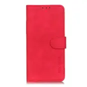 Khazneh Retro Plånboksfodral till iPhone 13 Mini - Röd