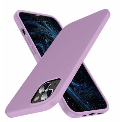 Liquid Silicone Skal iPhone 13 Mini - Lila
