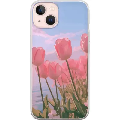 Mobilskal till Apple iPhone 13 mini med Rosa Tulpaner