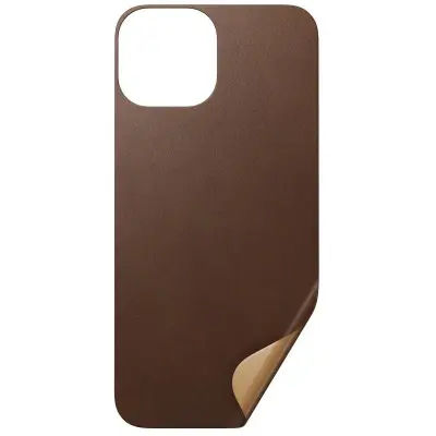 Nomad Leather Skin (iPhone 13 mini) - Brun