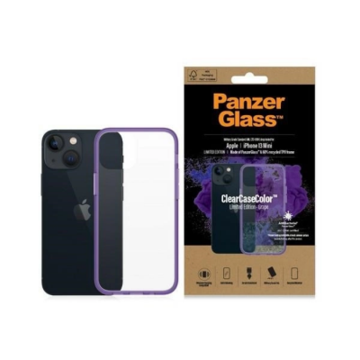 PanzerGlass iPhone 13 Mini Mobilskal Antibacterial - Transparent/Lila