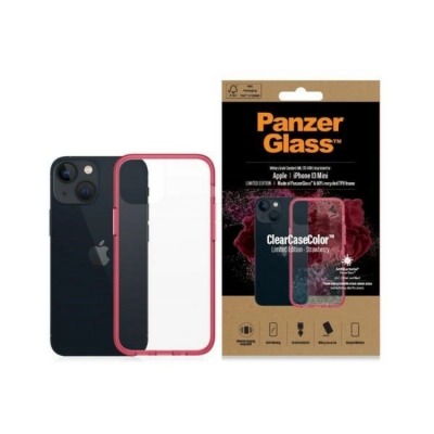 PanzerGlass iPhone 13 Mini Mobilskal Antibacterial - Transparent/Rosa