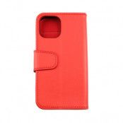 iPhone 13 Mini Plånboksfodral med Extra Kortfack - Röd