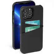 Krusell iPhone 13 mini Skal Korthållare Äkta Läder - Svart