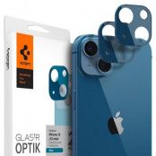 Spigen Optik.Tr 2-Pack Kameraskydd iPhone 13 Mini / 13 - Blå