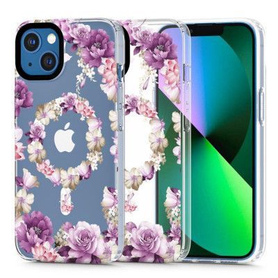 Tech-Protect iPhone 13 Mini Mobilskal Magsafe Magmood - Rose Floral
