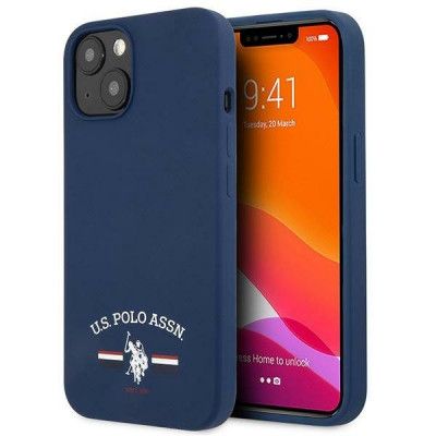 US Polo Silicone Collection Skal iPhone 13 mini - Navy Blå