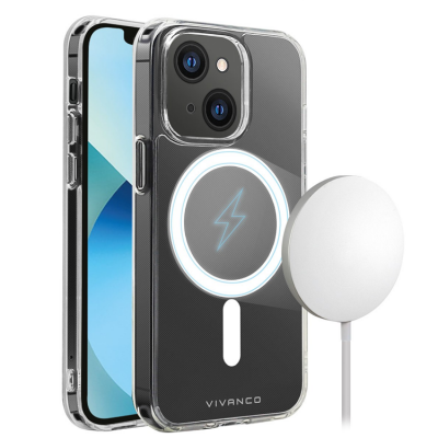 Vivanco iPhone 13 Mini Skal Magsafe Steady - Transparent