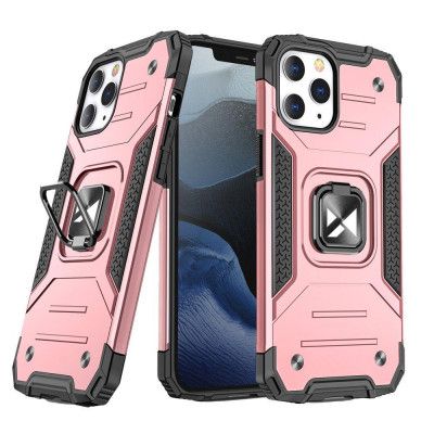 Wozinsky Ring Kickstand Tough Skal iPhone 13 Mini - Rosa