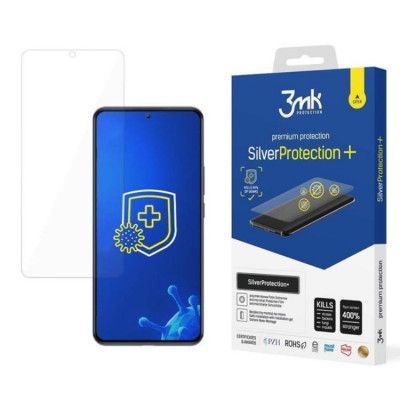 3MK iPhone 13 Pro Max Antibacterial Plastfilm skärmskydd Silver Protection+