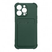 Armor iPhone 13 Pro Max Skal med Korthållare - Grön