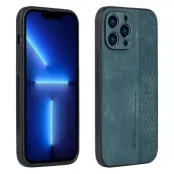 AZNS iPhone 13 Pro Max Fodral KonstLäder - Grön