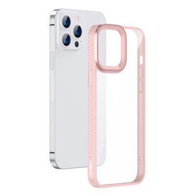 Baseus Crystal Skal iPhone 13 Pro Max - Rosa