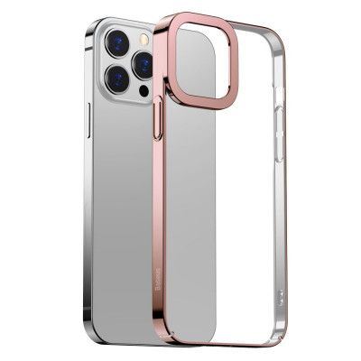 Baseus Glitter Electroplating Skal iPhone 13 Pro Max - Rosa