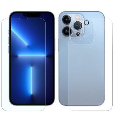 BOOM 3in1 iPhone 13 Pro Max Fram Härdat glas + Bak Härdat glas + Kameralinsskydd