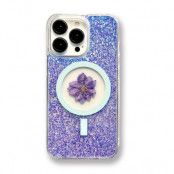 BOOM iPhone 13 Mobilskal Magsafe Drop-Proof - Lila Flower