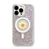 BOOM iPhone 13 Pro Max Mobilskal Magsafe Drop-Proof - Vit Flower