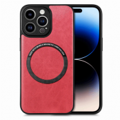 BOOM iPhone X/XS Mobilskal Magsafe Läder - Röd