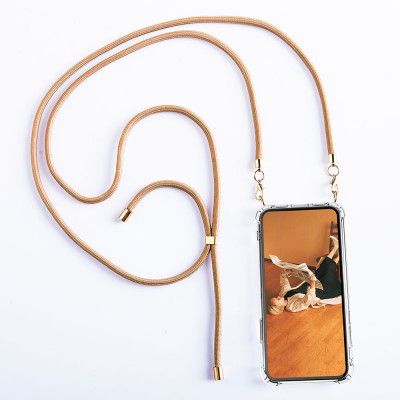 Boom iPhone 13 Pro Max skal med mobilhalsband- Rope Brown