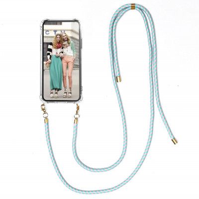 Boom iPhone 13 Pro Max skal med mobilhalsband- Rope MintWhite