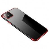 Clear Color Gel Skal iPhone 13 Pro Max - Röd