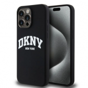 DKNY iPhone 13 Pro Max Mobilskal MagSafe Silikon Vit Logo