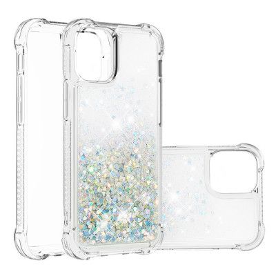 Drop-Proof Glitter Sequins Skal till iPhone 13 Pro Max - Silver