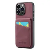 FIERRE SHANN iPhone 13 Pro Max Fodral KonstLäder - Röd