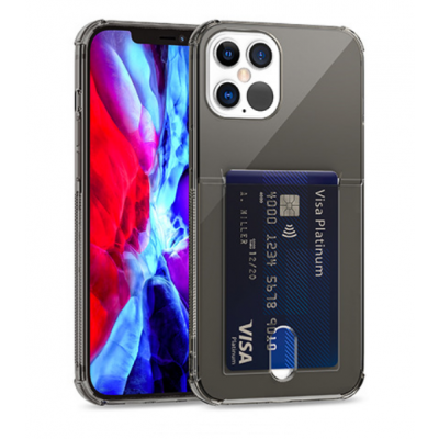 Flexicase Skal med Kortplats iPhone 13 Pro Max - Svart