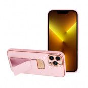 Forcell Leather skal Kickstand till iPhone 13 PRO MAX Rosa