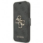 Guess 4G Big Metal Logo Fodral iPhone 13 Pro Max - Grå