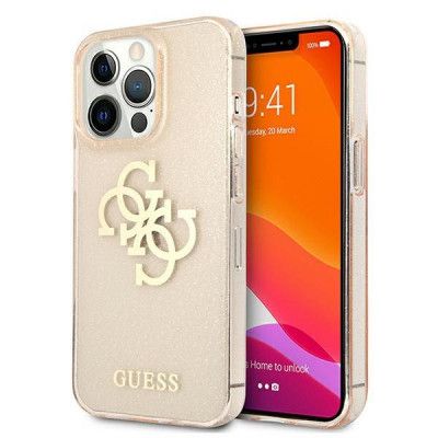 Guess Skal iPhone 13 Pro Max Glitter - Guld
