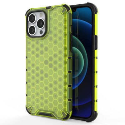 Honeycomb Armor TPU Bumper iPhone 13 Pro Max - Grön