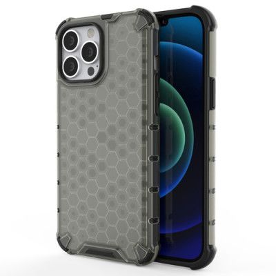 Honeycomb Armor TPU Bumper iPhone 13 Pro Max - Svart