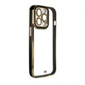 iPhone 12 Skal Gold Frame - Svart