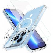 5-pack iPhone 13 Pro Max, 1x MagSafe Skal, 2x linsskydd, 2x Härdat Glas