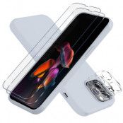 iPhone 13 Pro Max [5-PACK] 1 X Skal, 2 X Kameralinsskydd, 2 X Härdat Glas, Blå