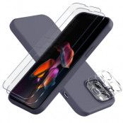 5-pack iPhone 13 Pro Max, 1x Skal, 2x Kameralinsskydd, 2x Härdat Glas Blå