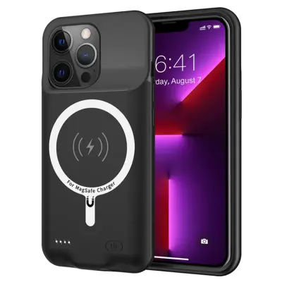 iPhone 13 Pro Max Batteriskal Magsafe 8500mAh C88 - Svart