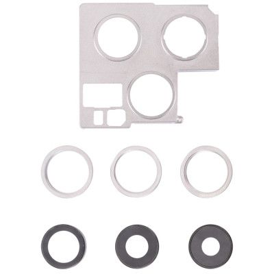 iPhone 13 Pro Max Kameralins + Bracket - Silver