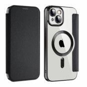 iPhone 13 Pro Max Magsafe Plånboksfodral RFID Flip - Svart
