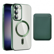 iPhone 13 Pro Max Mobilskal Magsafe Korthållare - Grön