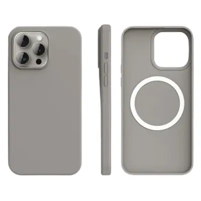 iPhone 13 Pro Max Mobilskal MagSafe Ultra Thin Silikon (Grå)