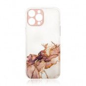 iPhone 13 Pro Max Skal Gel Marble - Brun