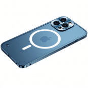 iPhone 13 Pro Max Skal Magsafe Metall Frame - Blå