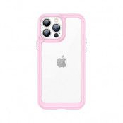 iPhone 13 Pro Max Skal Outer Space med en Gelram - Rosa