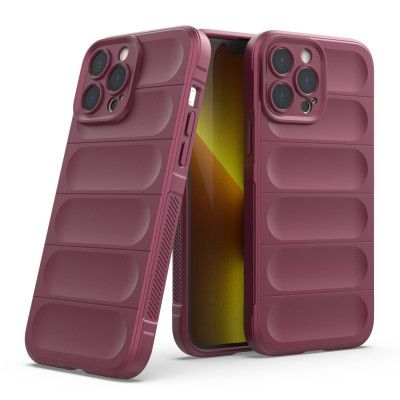 iPhone 13 Pro Max Skal Shockproof Rugged TPU - Vinröd