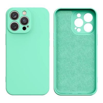 iPhone 13 Pro Max Skal Silicone - Mint Grön