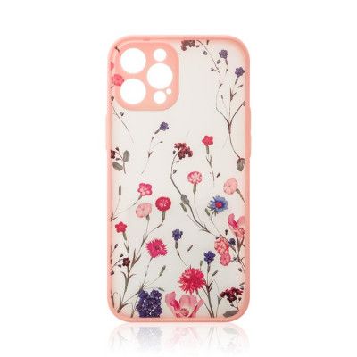 iPhone 13 Skal Design Floral - Rosa