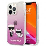 Karl Lagerfeld iPhone 13 Pro Max Skal Karl & Choupette - Rosa